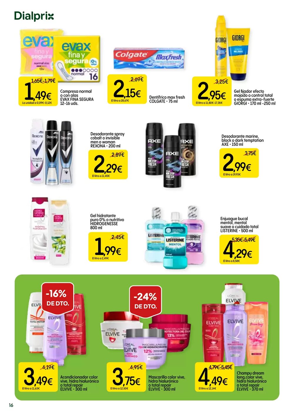 Folleto promocional de Dialprix válido desde el 19/02/2026 - Página 16.