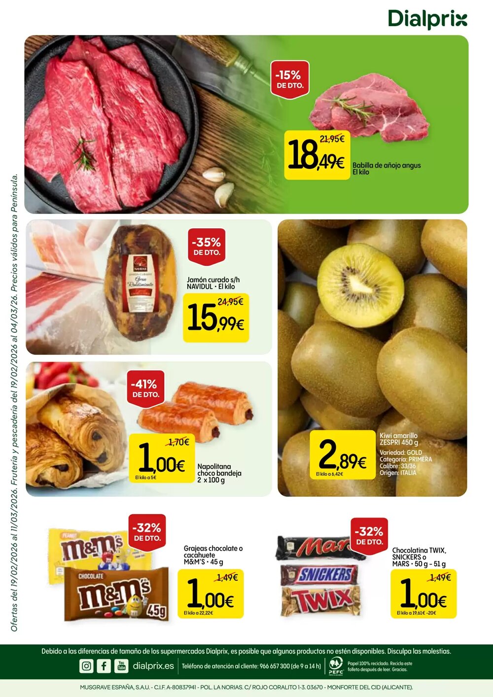 Folleto promocional de Dialprix válido desde el 19/02/2026 - Página 20.