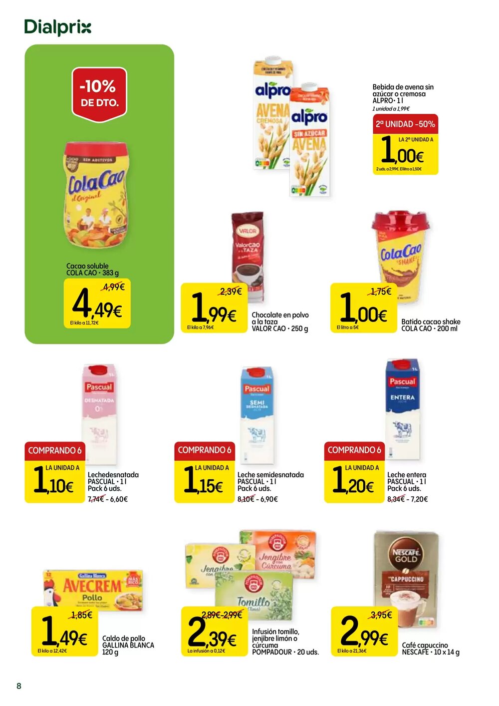 Folleto promocional de Dialprix válido desde el 19/02/2026 - Página 8.