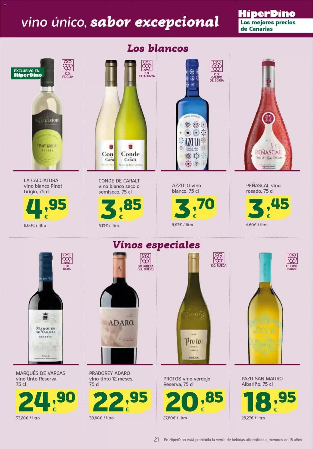 Folleto promocional de HiperDino válido desde el 24/02/2026 - Página 21.