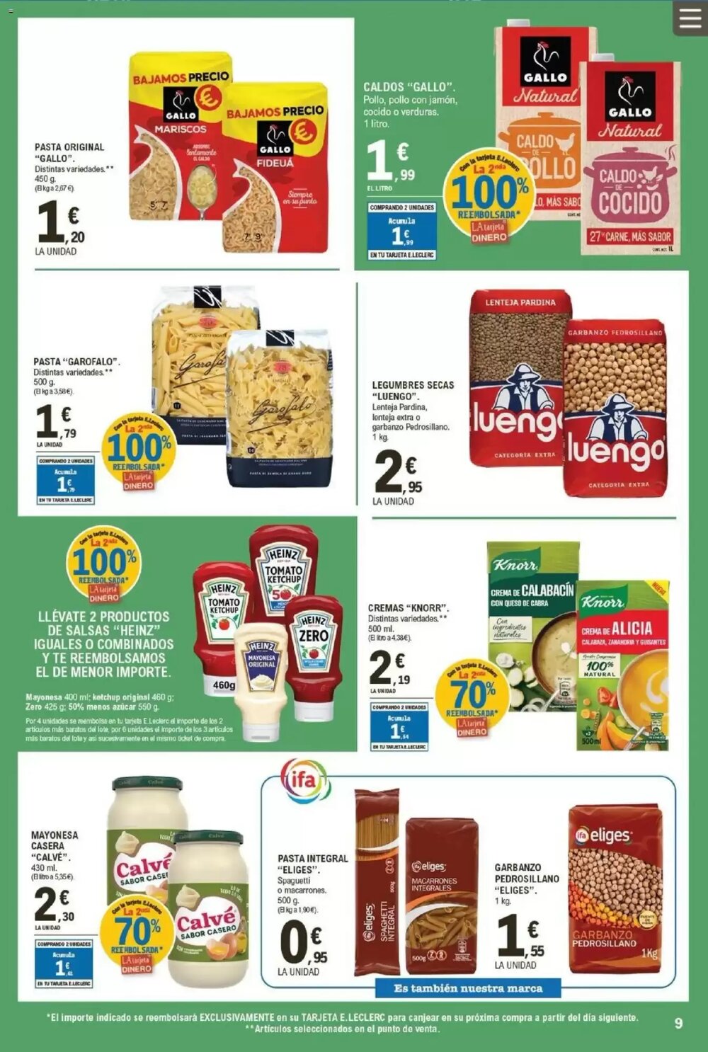 Folleto promocional de E.Leclerc válido desde el 25/02/2026 - Página 9.