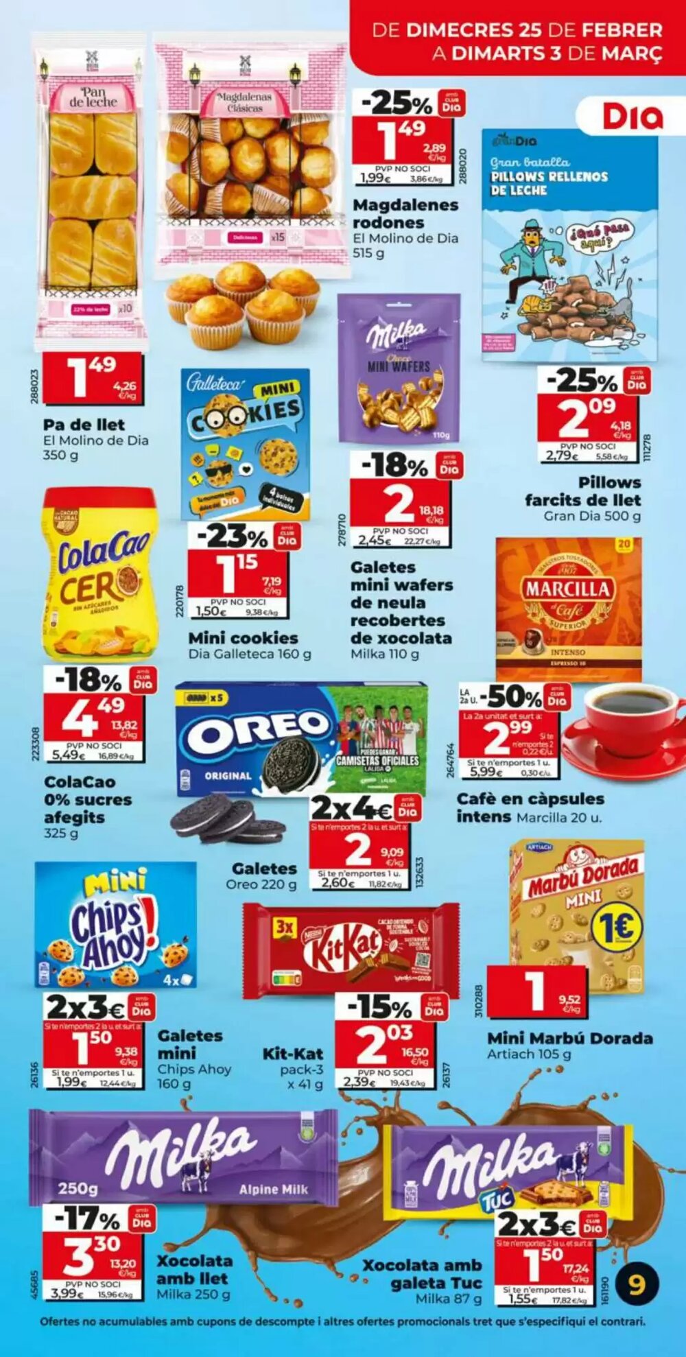 Folleto promocional de Dia válido desde el 25/02/2026 - Página 9.