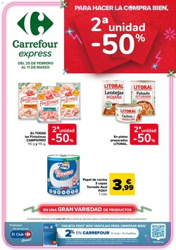 Folleto promocional de Carrefour válido desde el 25/02/2026