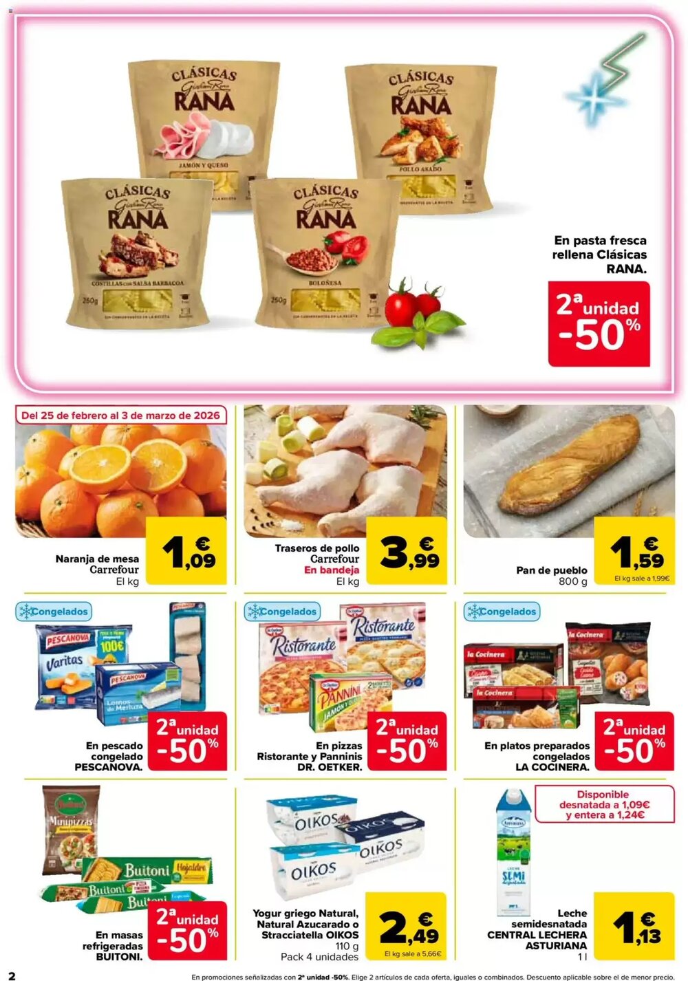 Folleto promocional de Carrefour válido desde el 25/02/2026 - Página 2.