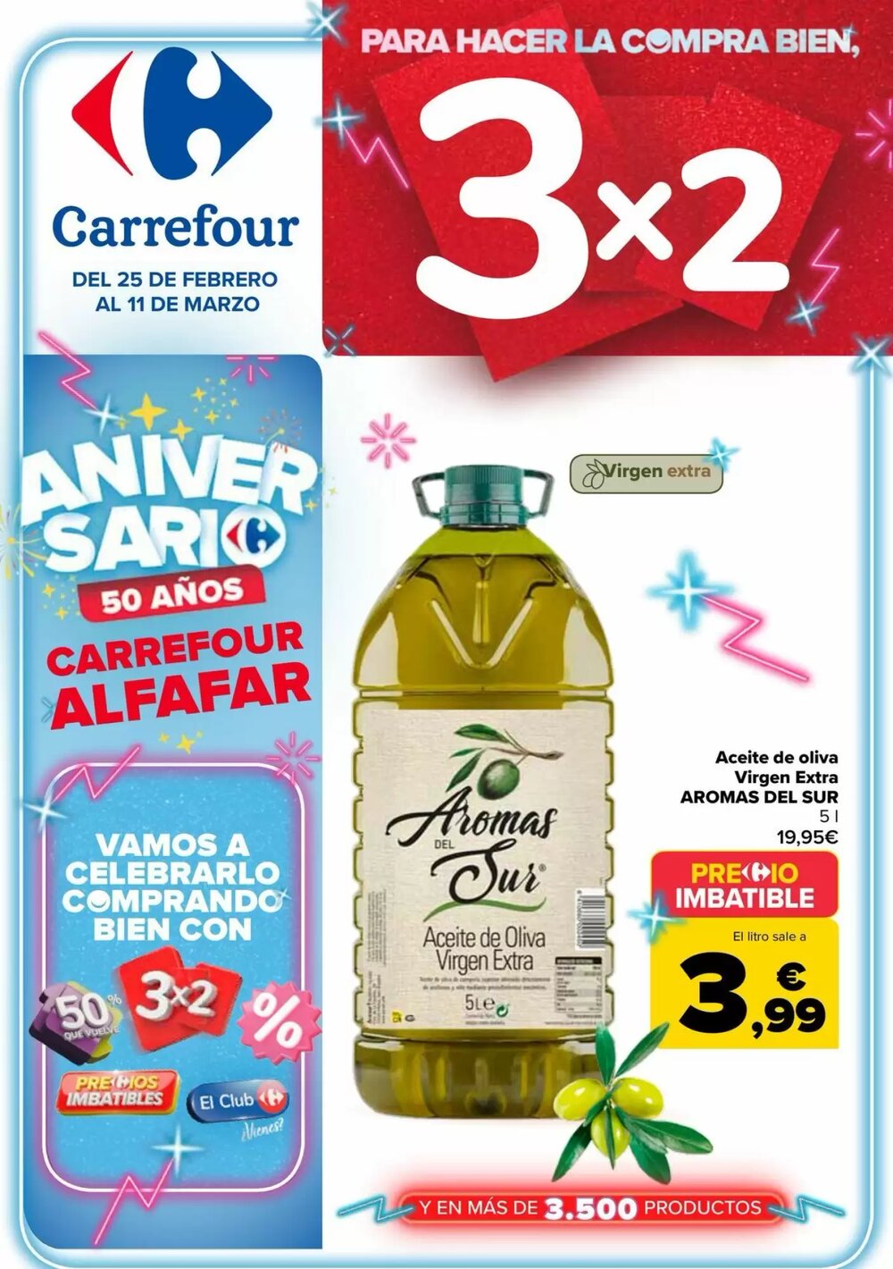 Folleto promocional de Carrefour válido desde el 25/02/2026 - Página 1.