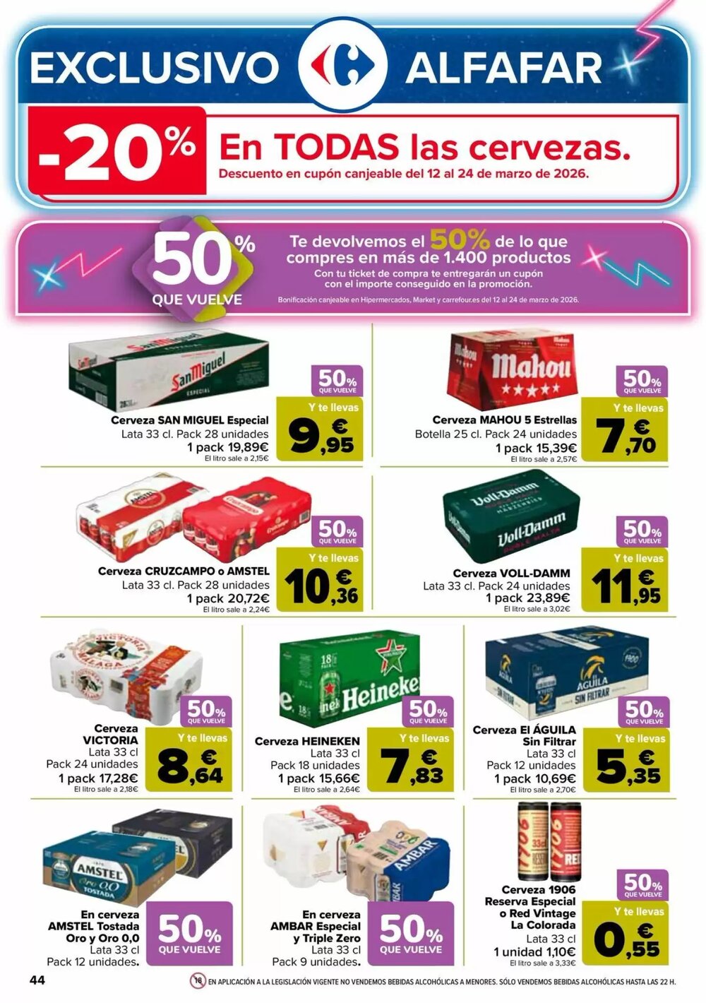 Folleto promocional de Carrefour válido desde el 25/02/2026 - Página 44.