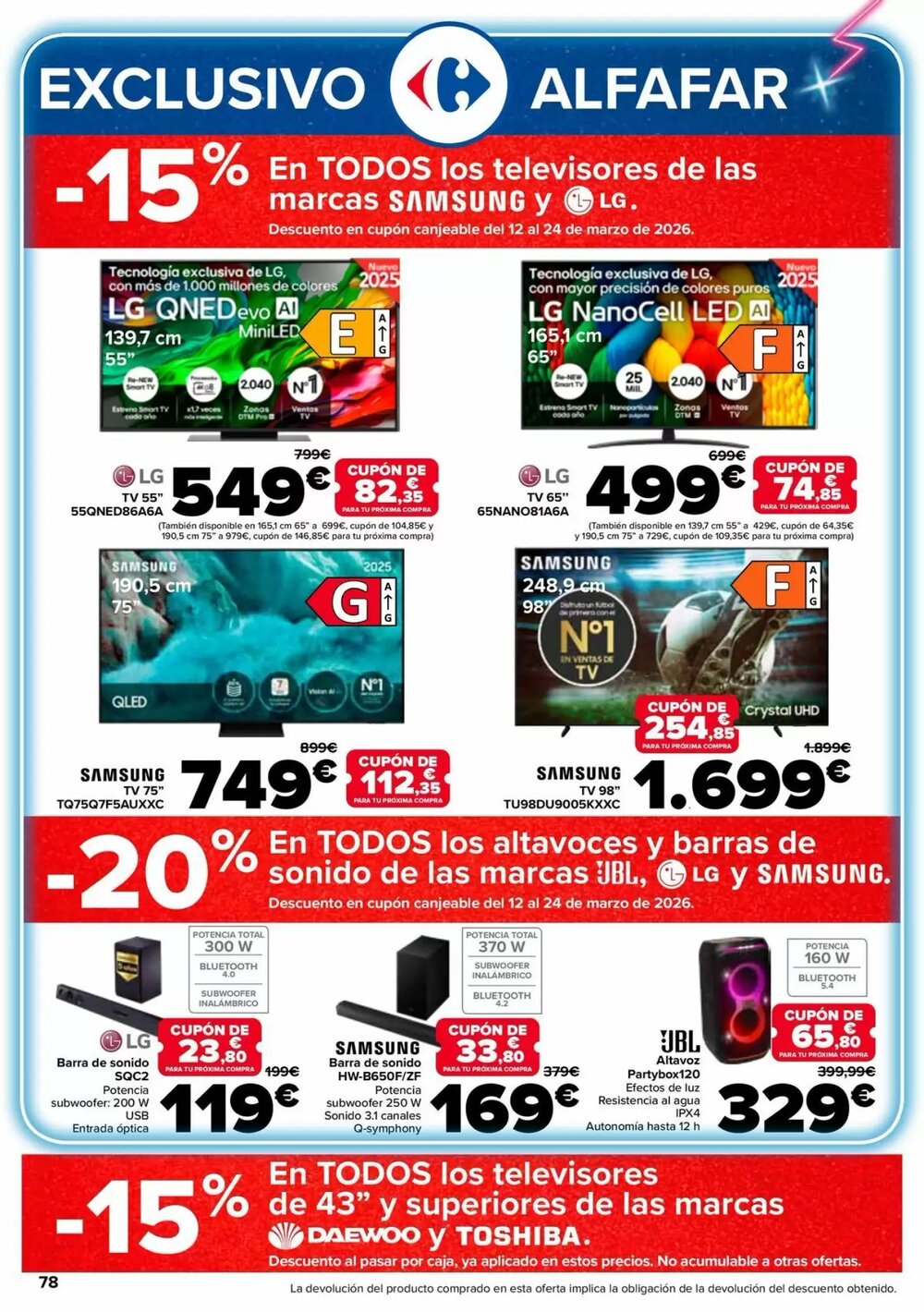 Folleto promocional de Carrefour válido desde el 25/02/2026 - Página 78.