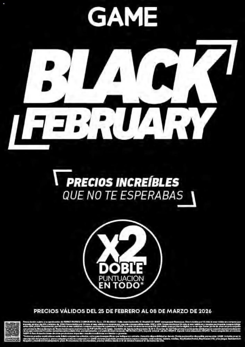 Folleto promocional de Game válido desde el 25/02/2026 - Página 1.