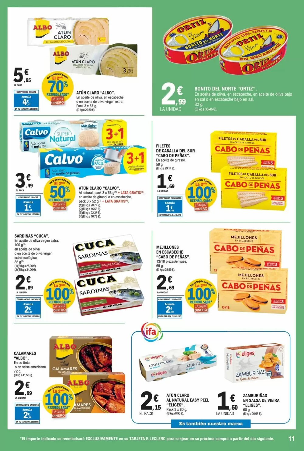 Folleto promocional de E.Leclerc válido desde el 25/02/2026 - Página 11.