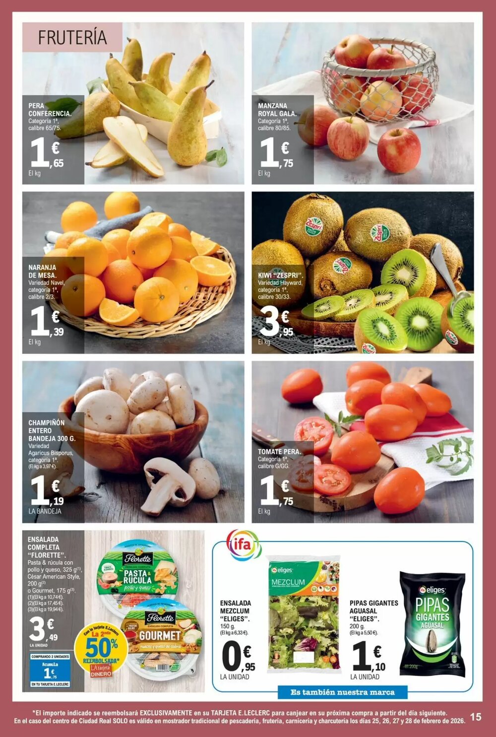 Folleto promocional de E.Leclerc válido desde el 25/02/2026 - Página 15.