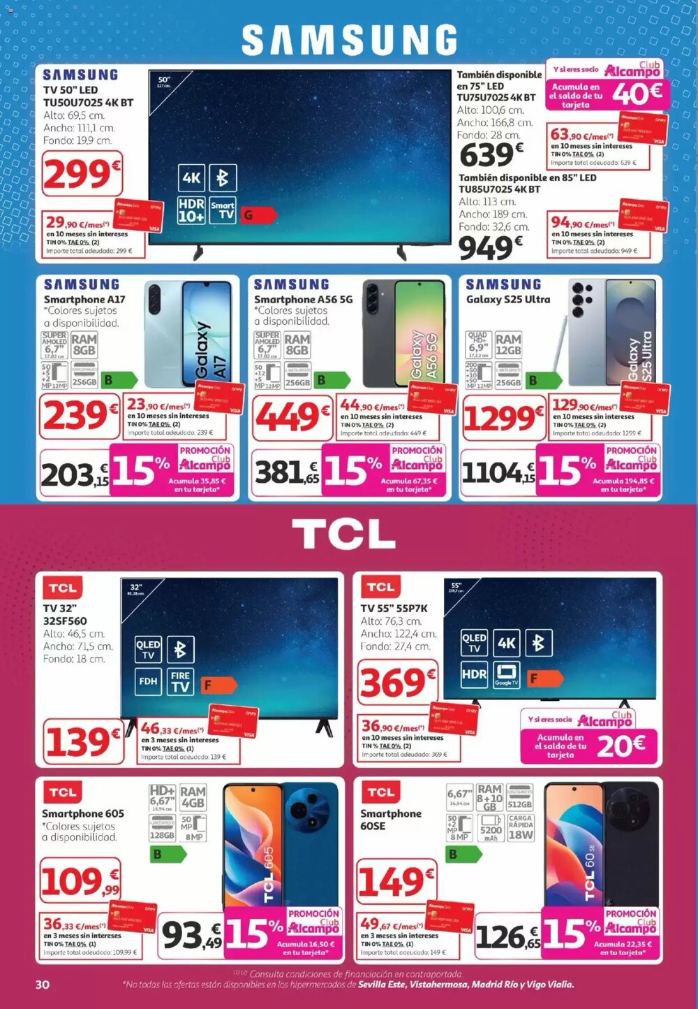 Folleto promocional de Alcampo válido desde el 26/02/2026 - Página 30.