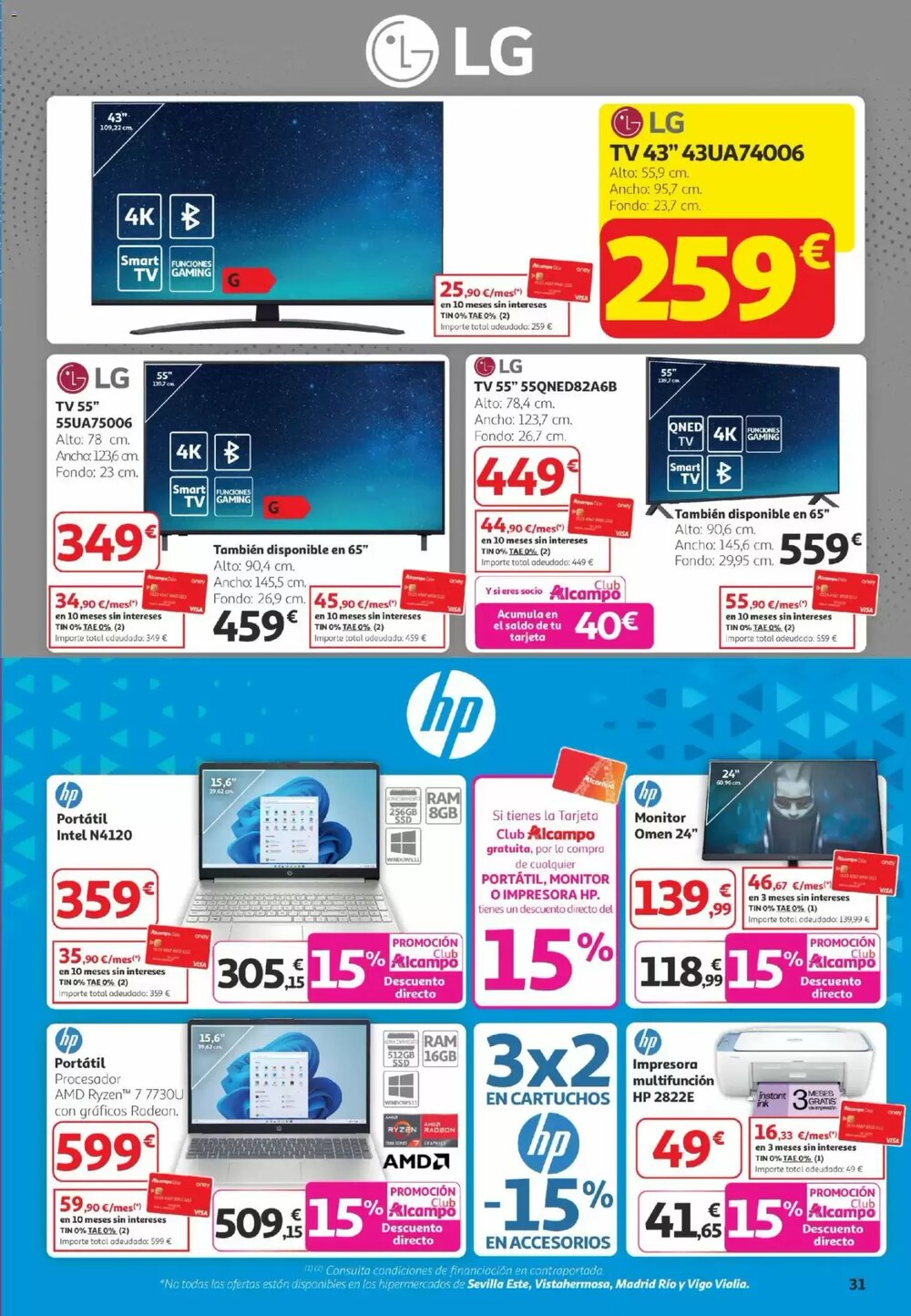 Folleto promocional de Alcampo válido desde el 26/02/2026 - Página 31.