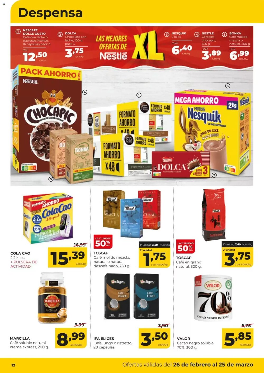 Folleto promocional de Alimerka válido desde el 26/02/2026 - Página 12.