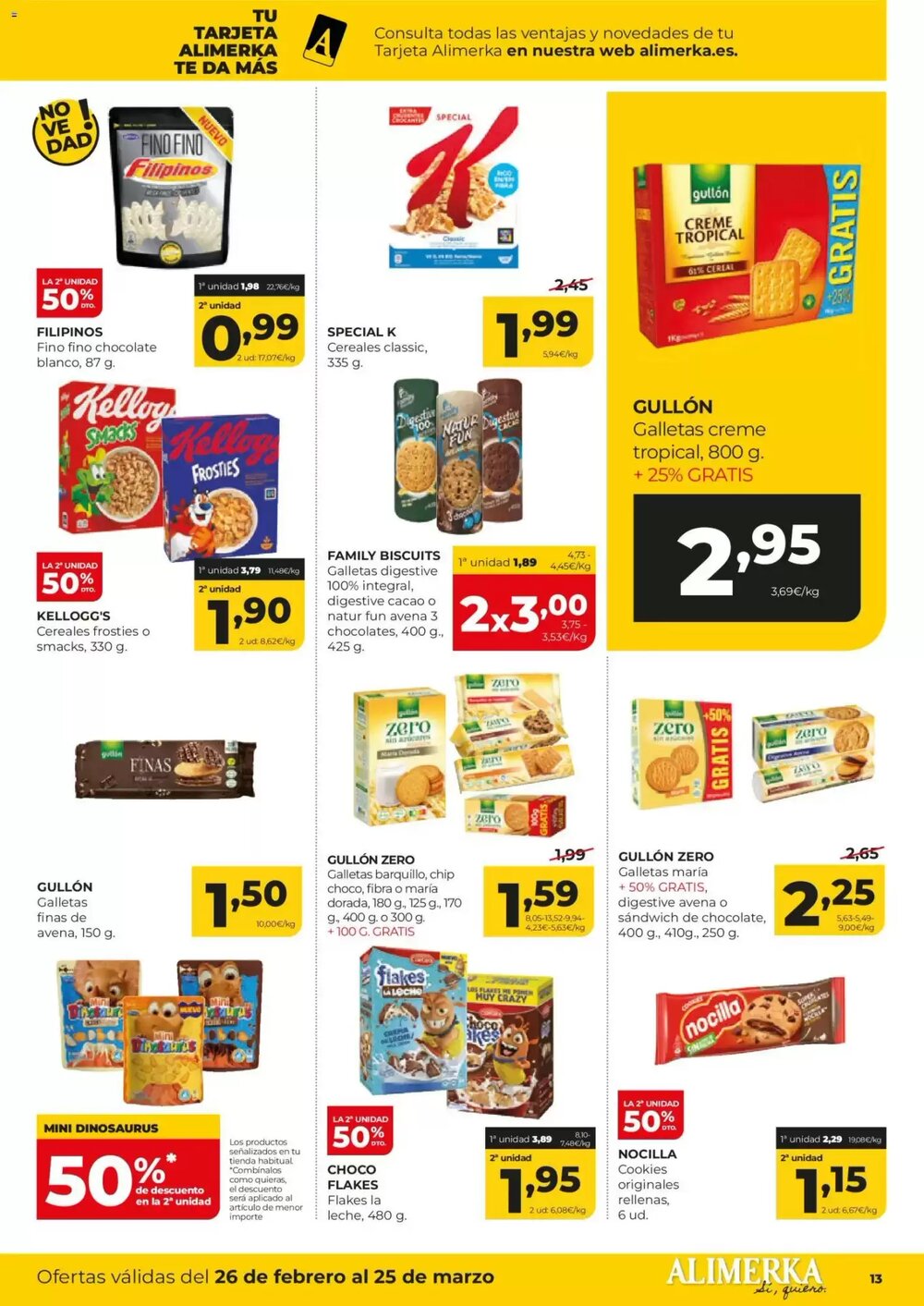 Folleto promocional de Alimerka válido desde el 26/02/2026 - Página 13.