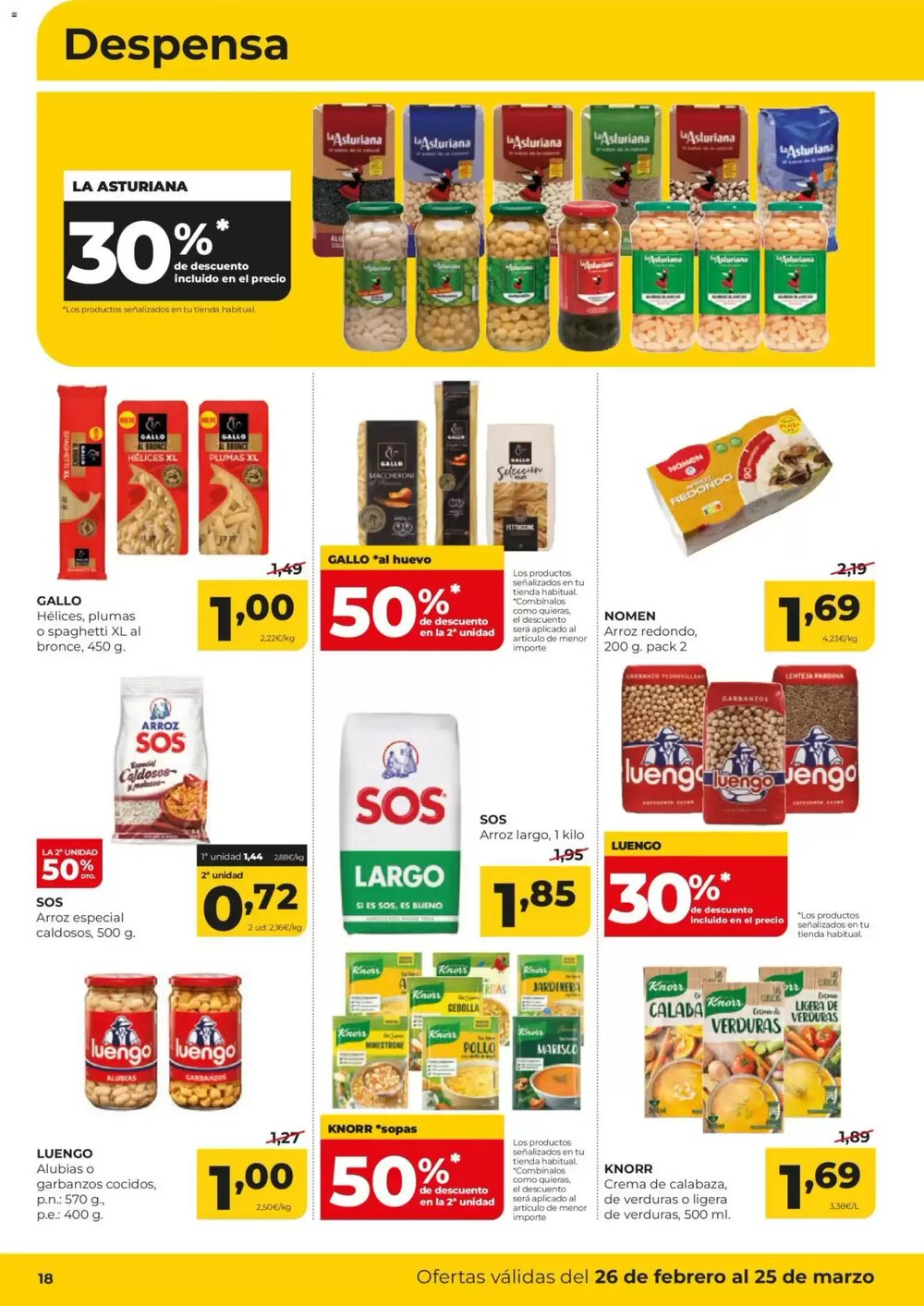 Folleto promocional de Alimerka válido desde el 26/02/2026 - Página 18.