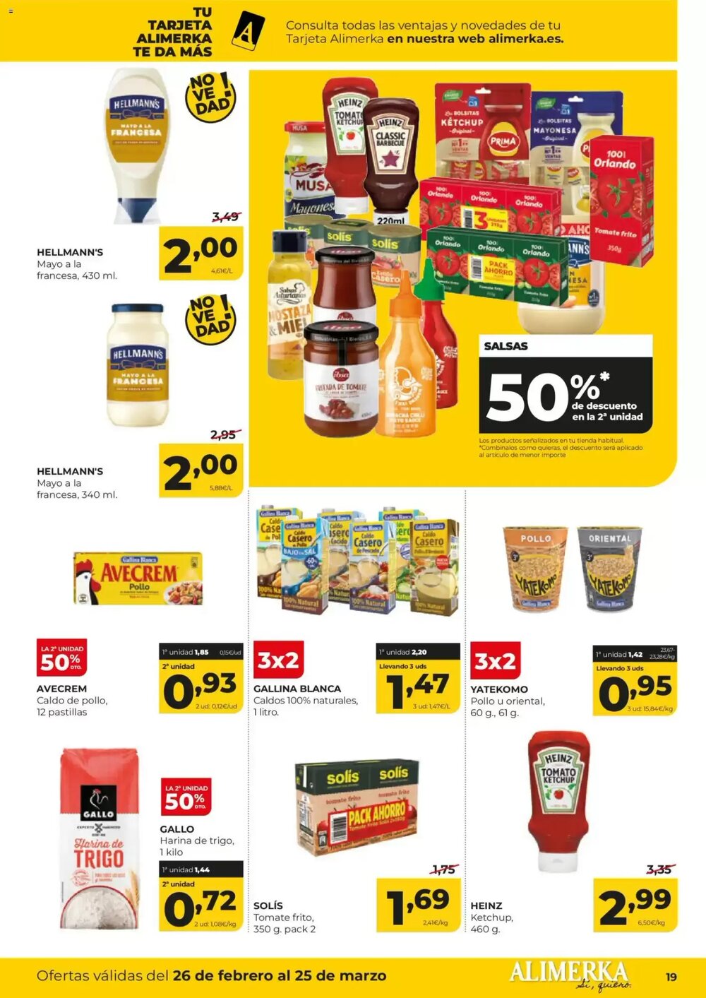 Folleto promocional de Alimerka válido desde el 26/02/2026 - Página 19.