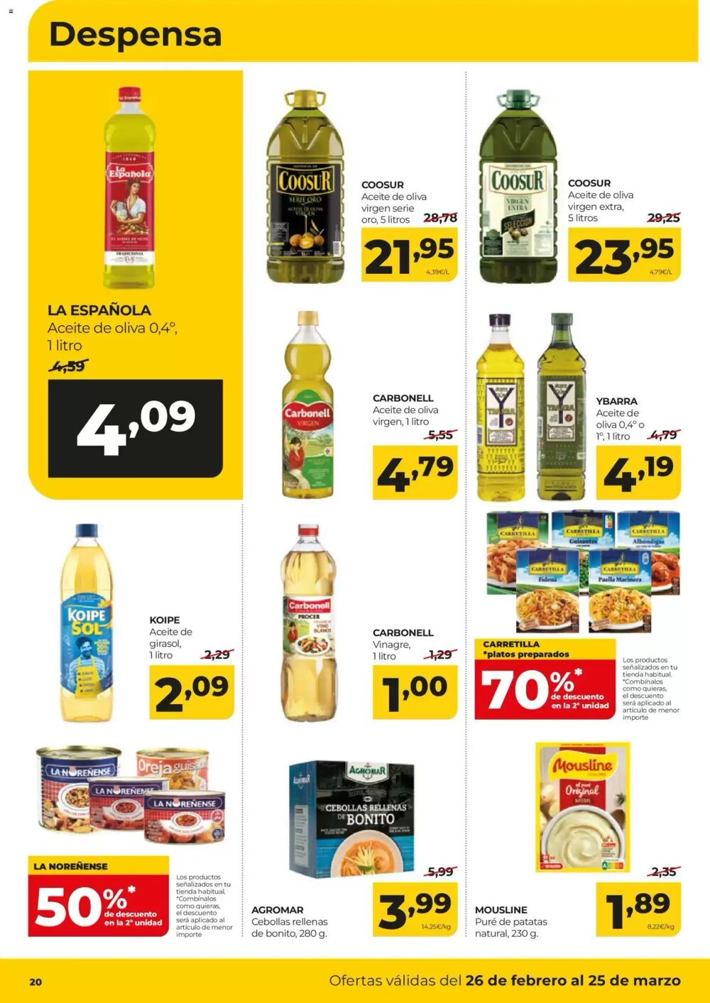 Folleto promocional de Alimerka válido desde el 26/02/2026 - Página 20.
