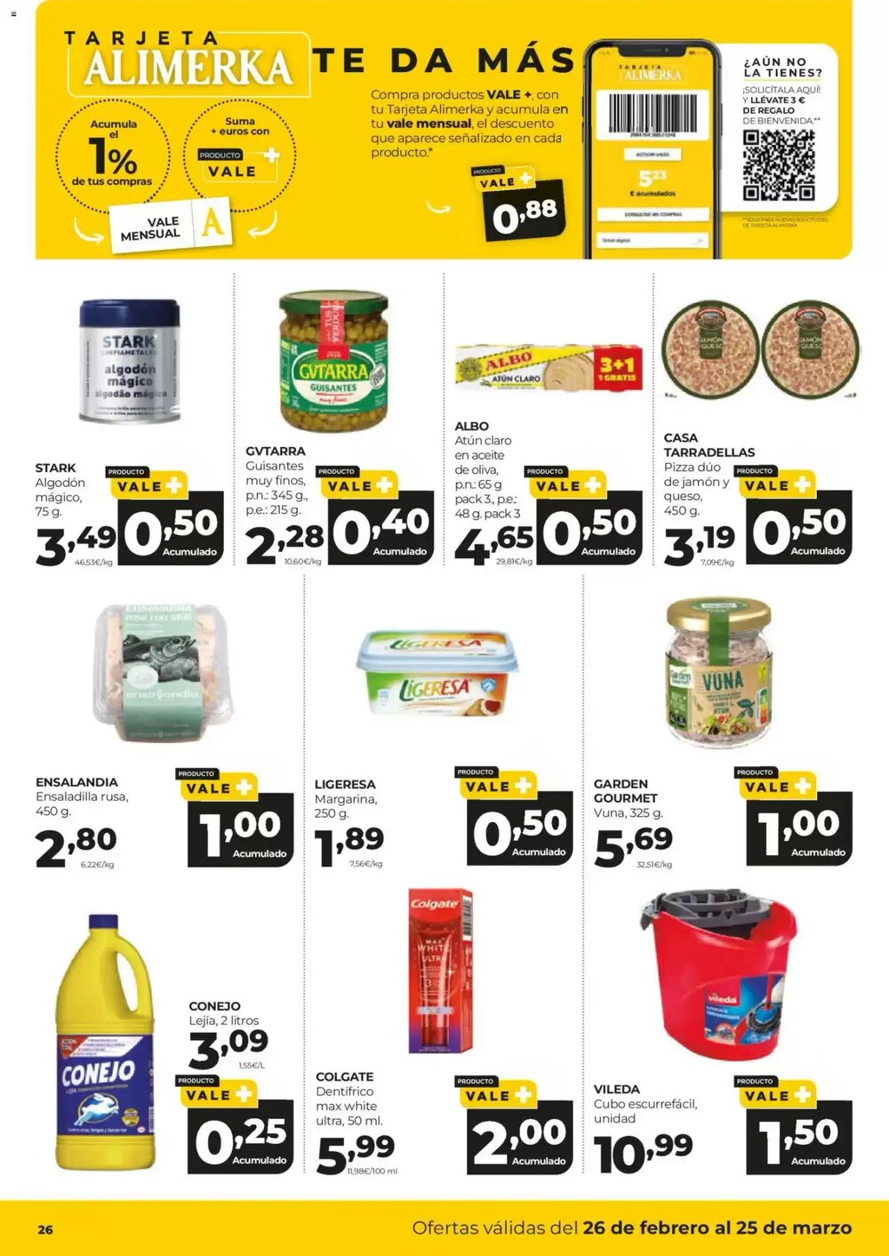 Folleto promocional de Alimerka válido desde el 26/02/2026 - Página 26.
