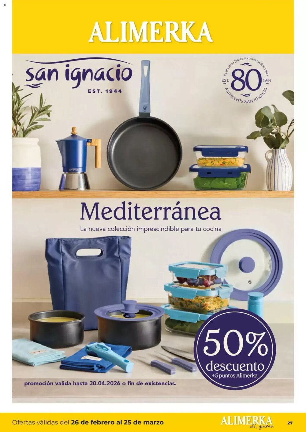 Folleto promocional de Alimerka válido desde el 26/02/2026 - Página 27.