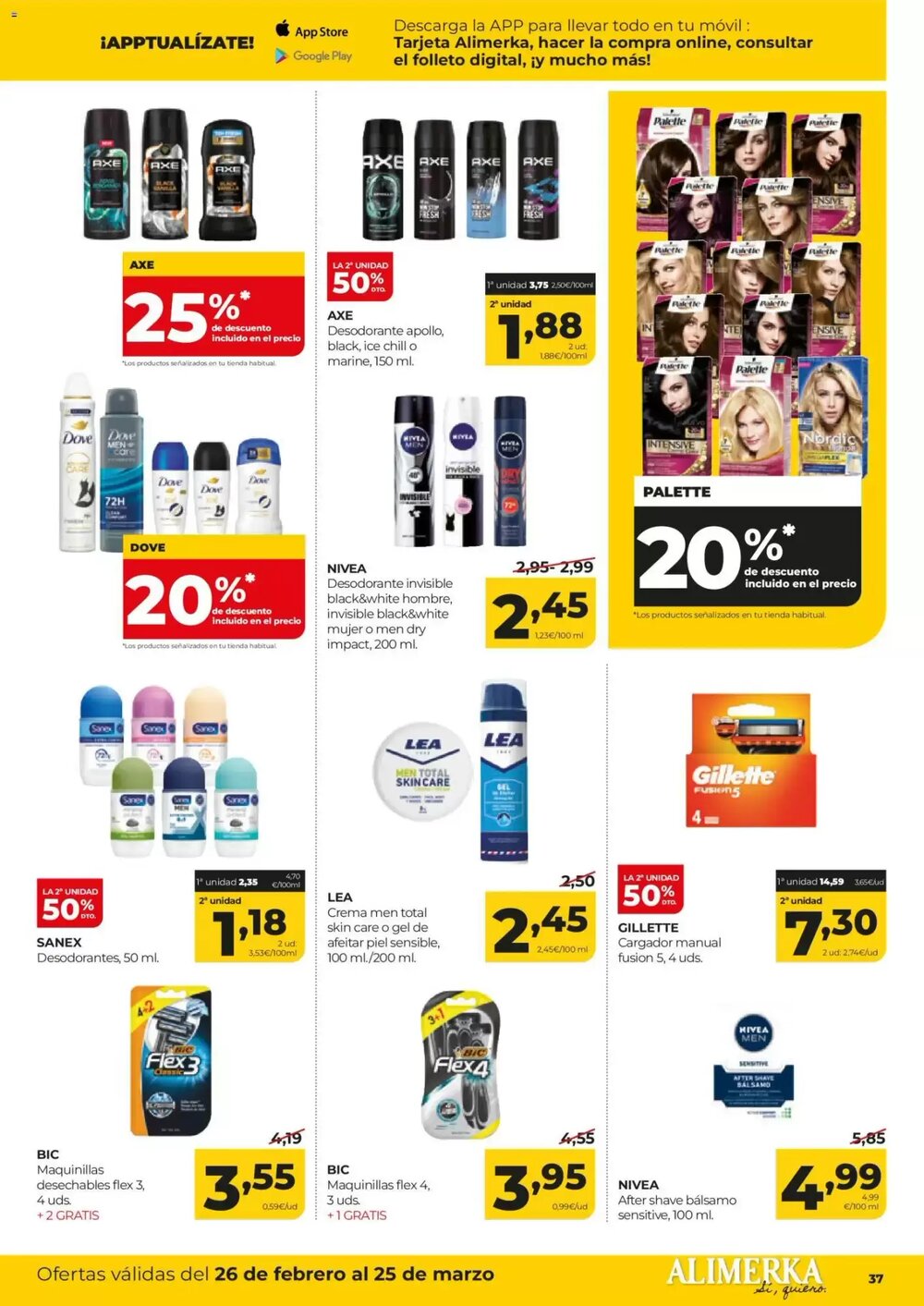 Folleto promocional de Alimerka válido desde el 26/02/2026 - Página 37.