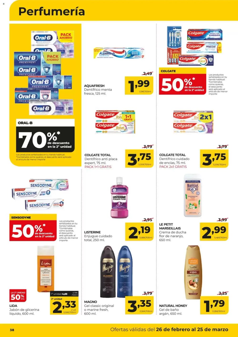 Folleto promocional de Alimerka válido desde el 26/02/2026 - Página 38.