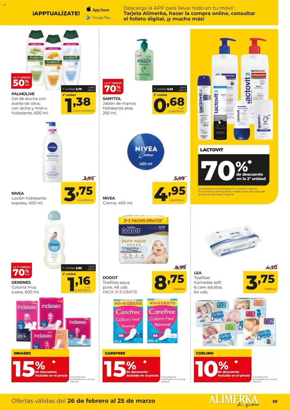Folleto promocional de Alimerka válido desde el 26/02/2026 - Página 39.