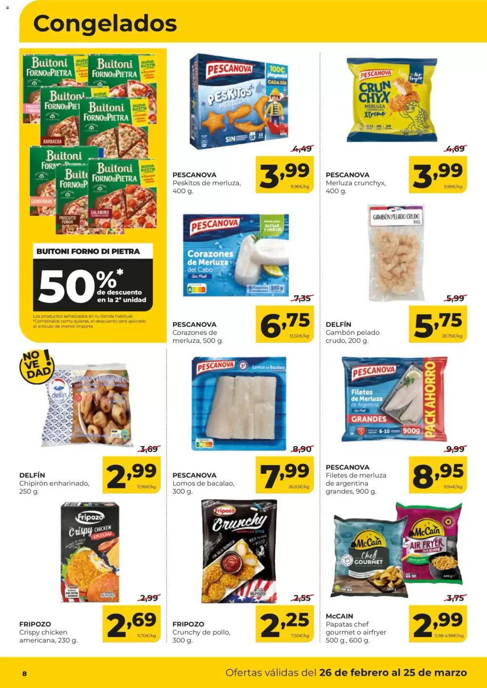 Folleto promocional de Alimerka válido desde el 26/02/2026 - Página 8.