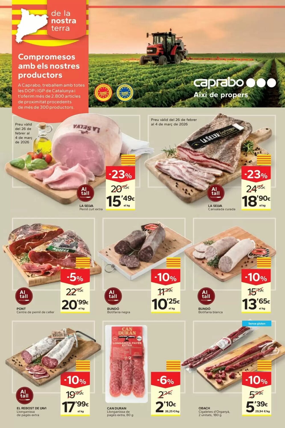 Folleto promocional de Caprabo válido desde el 26/02/2026 - Página 10.