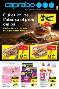 Folleto promocional de Caprabo válido desde el 26/02/2026
