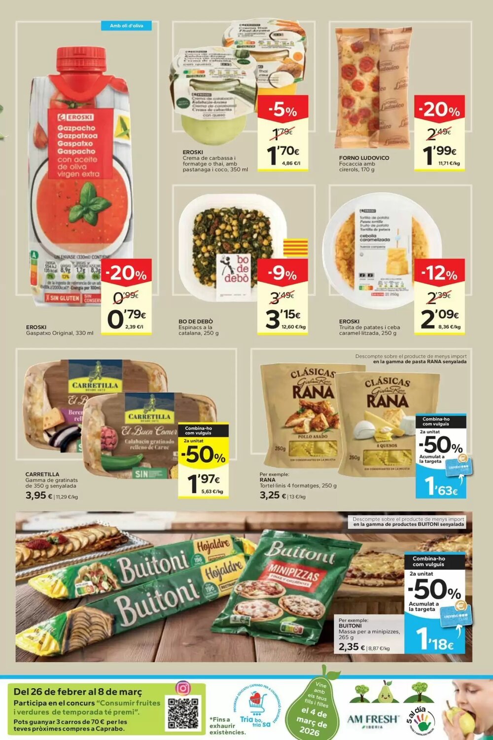 Folleto promocional de Caprabo válido desde el 26/02/2026 - Página 5.