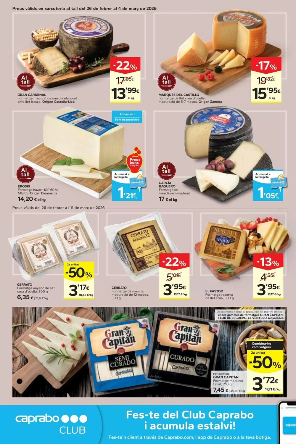 Folleto promocional de Caprabo válido desde el 26/02/2026 - Página 8.