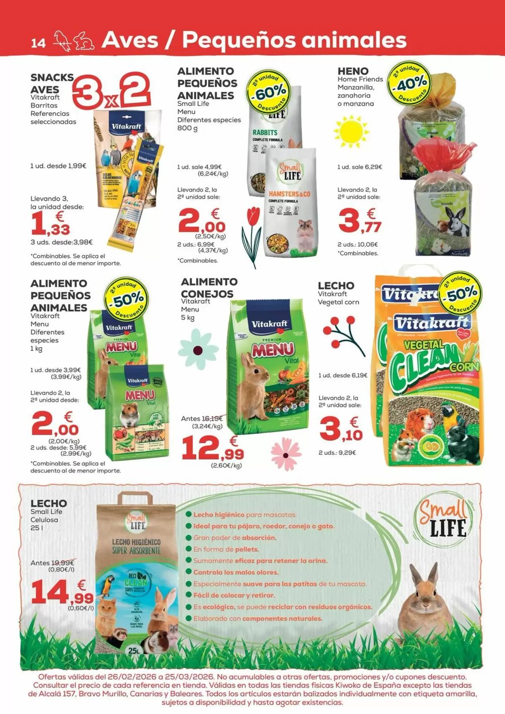 Folleto promocional de Kiwoko válido desde el 26/02/2026 - Página 14.