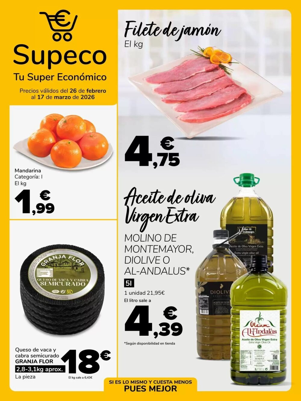 Folleto promocional de Supeco válido desde el 26/02/2026 - Página 1.