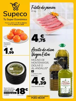 Folleto promocional de Supeco válido desde el 26/02/2026
