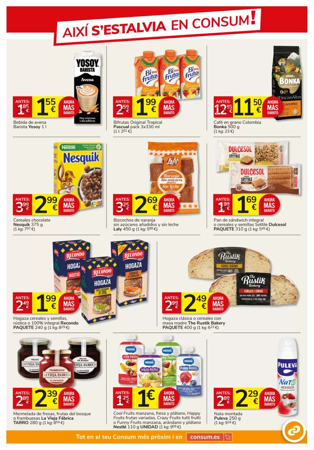 Folleto promocional de Consum válido desde el 26/02/2026 - Página 3.