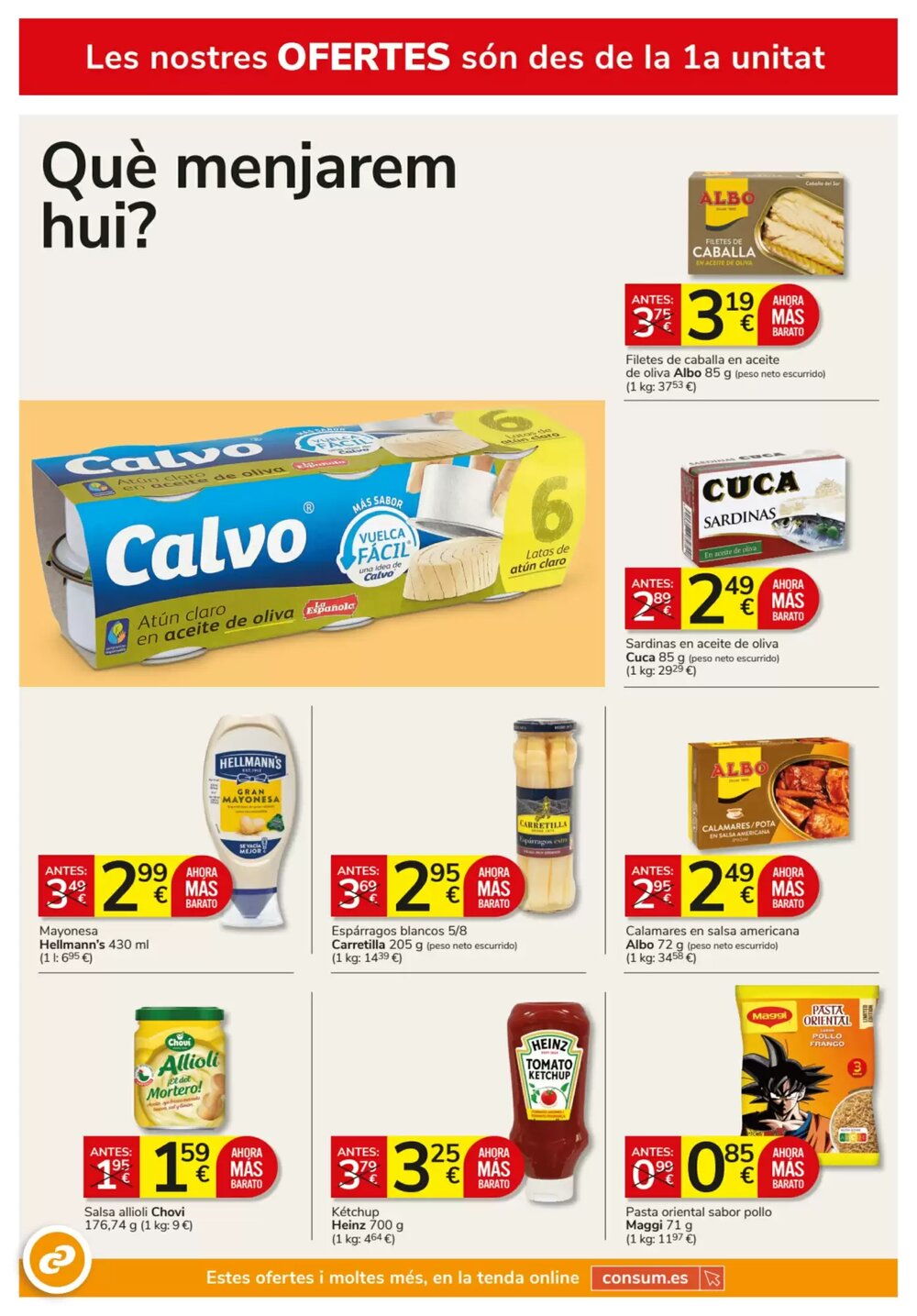 Folleto promocional de Consum válido desde el 26/02/2026 - Página 8.