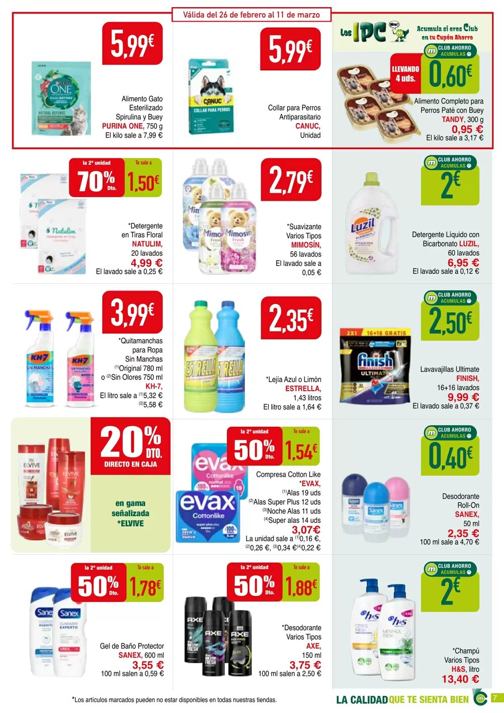 Folleto promocional de MAS válido desde el 26/02/2026 - Página 7.