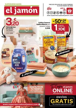 Folleto promocional de Supermercados El Jamón válido desde el 26/02/2026