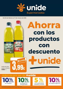 Folleto promocional de Unide Supermercados válido desde el 26/02/2026