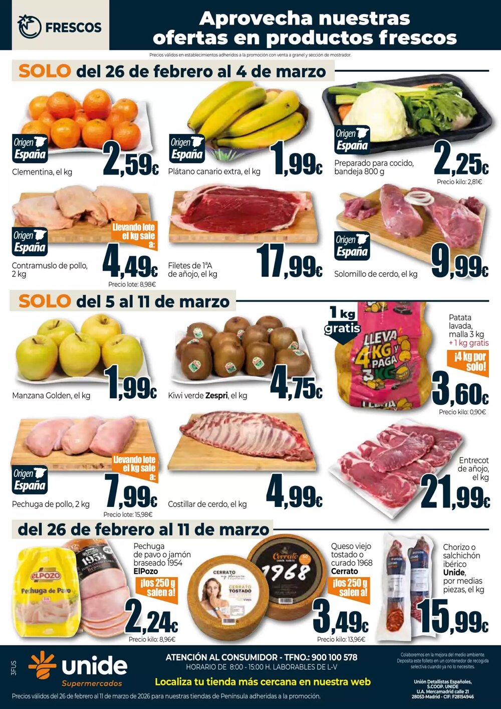 Folleto promocional de Unide Supermercados válido desde el 26/02/2026 - Página 4.