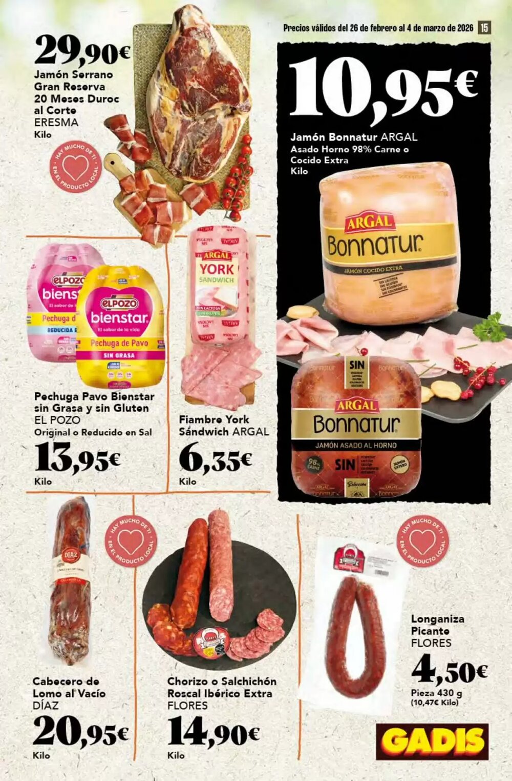 Folleto promocional de Gadis válido desde el 26/02/2026 - Página 15.