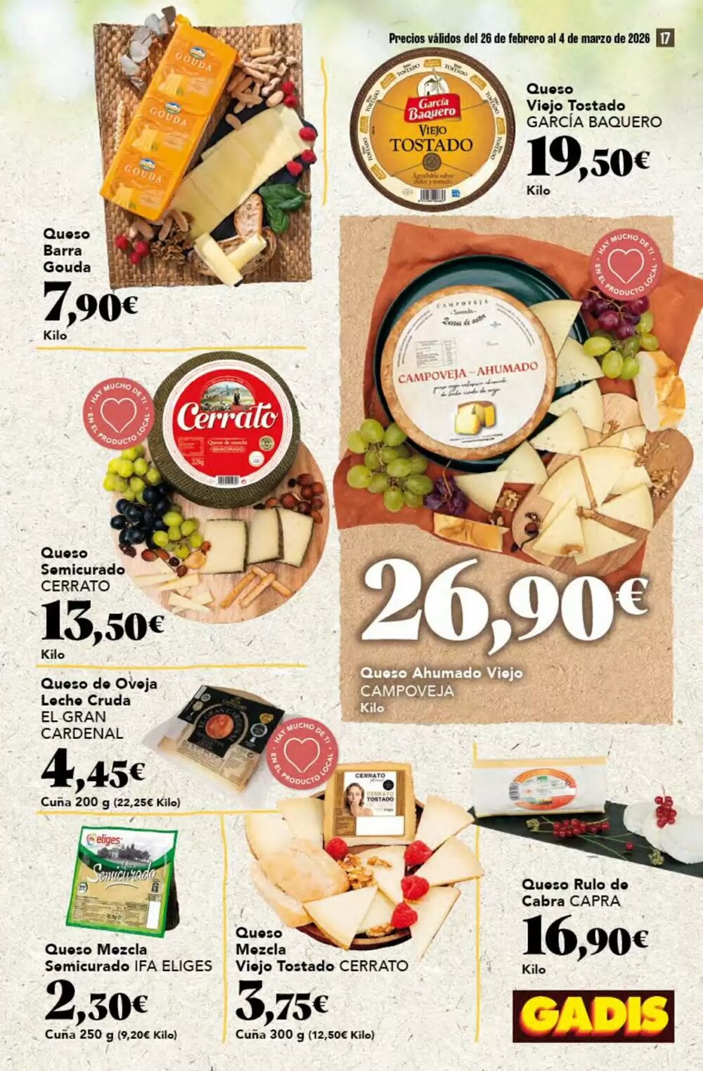 Folleto promocional de Gadis válido desde el 26/02/2026 - Página 17.
