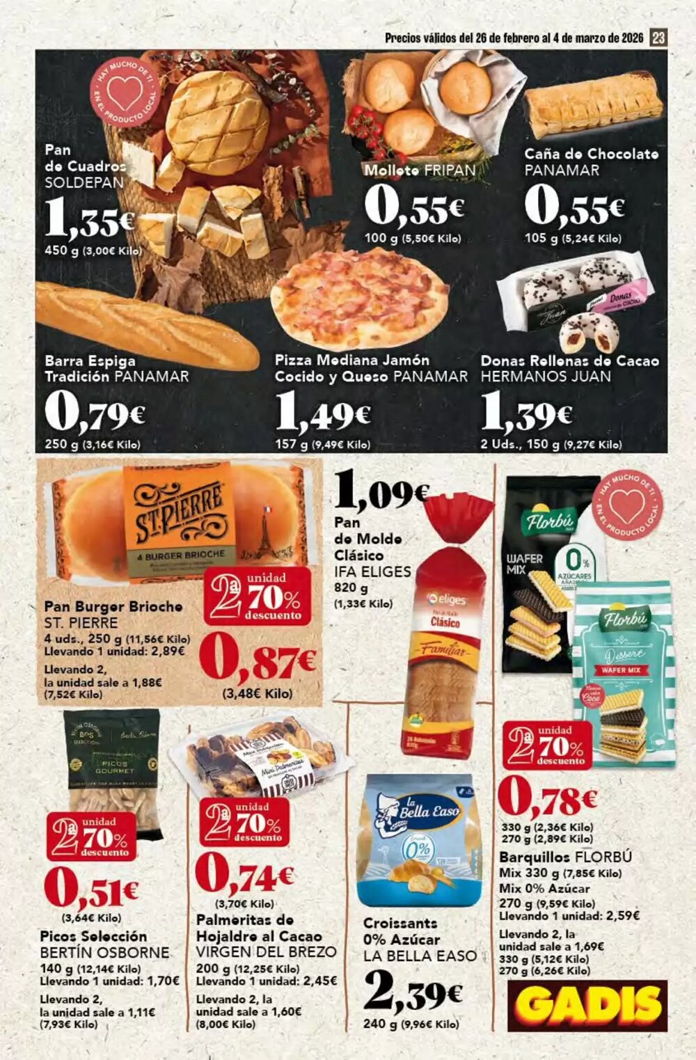 Folleto promocional de Gadis válido desde el 26/02/2026 - Página 23.