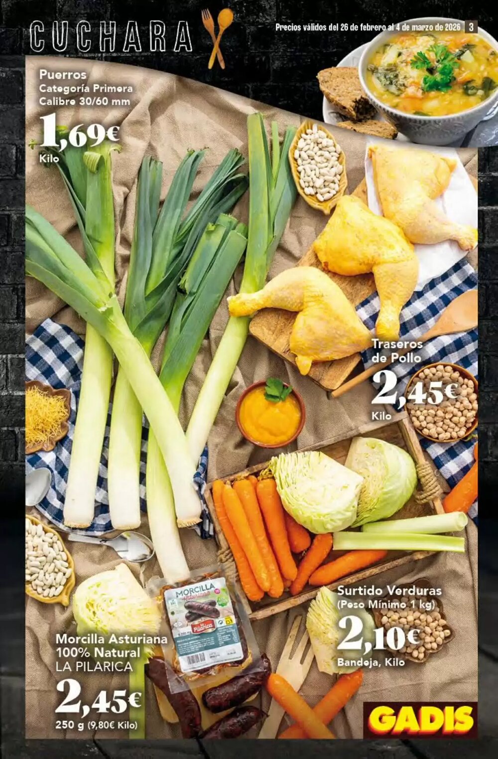 Folleto promocional de Gadis válido desde el 26/02/2026 - Página 3.