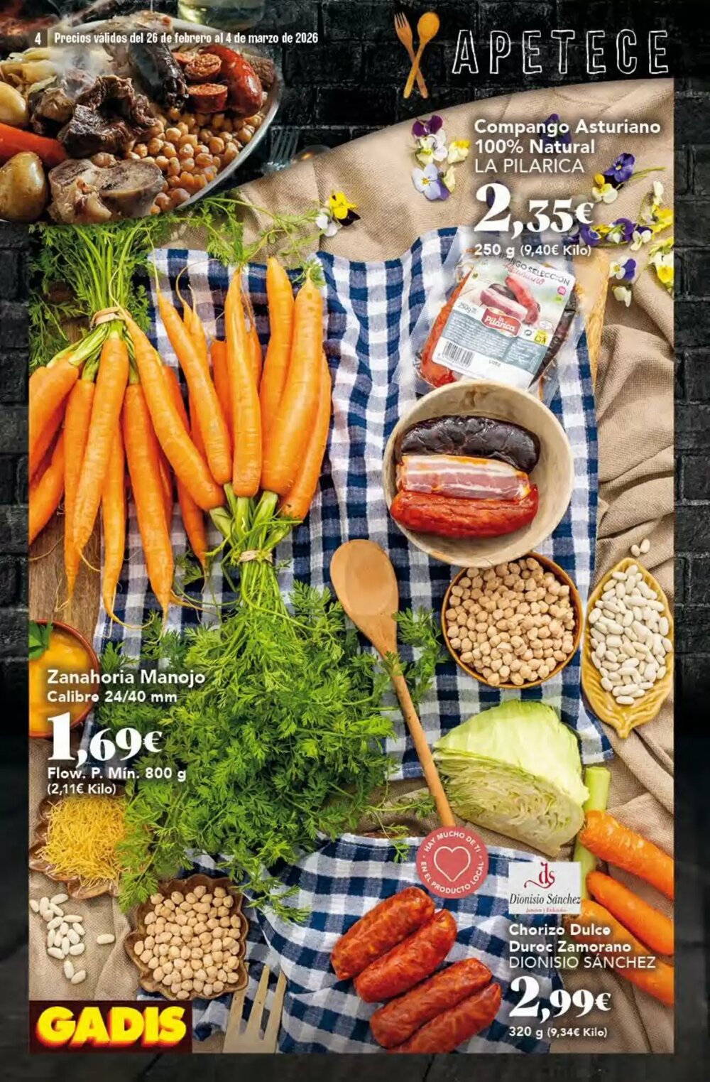 Folleto promocional de Gadis válido desde el 26/02/2026 - Página 4.