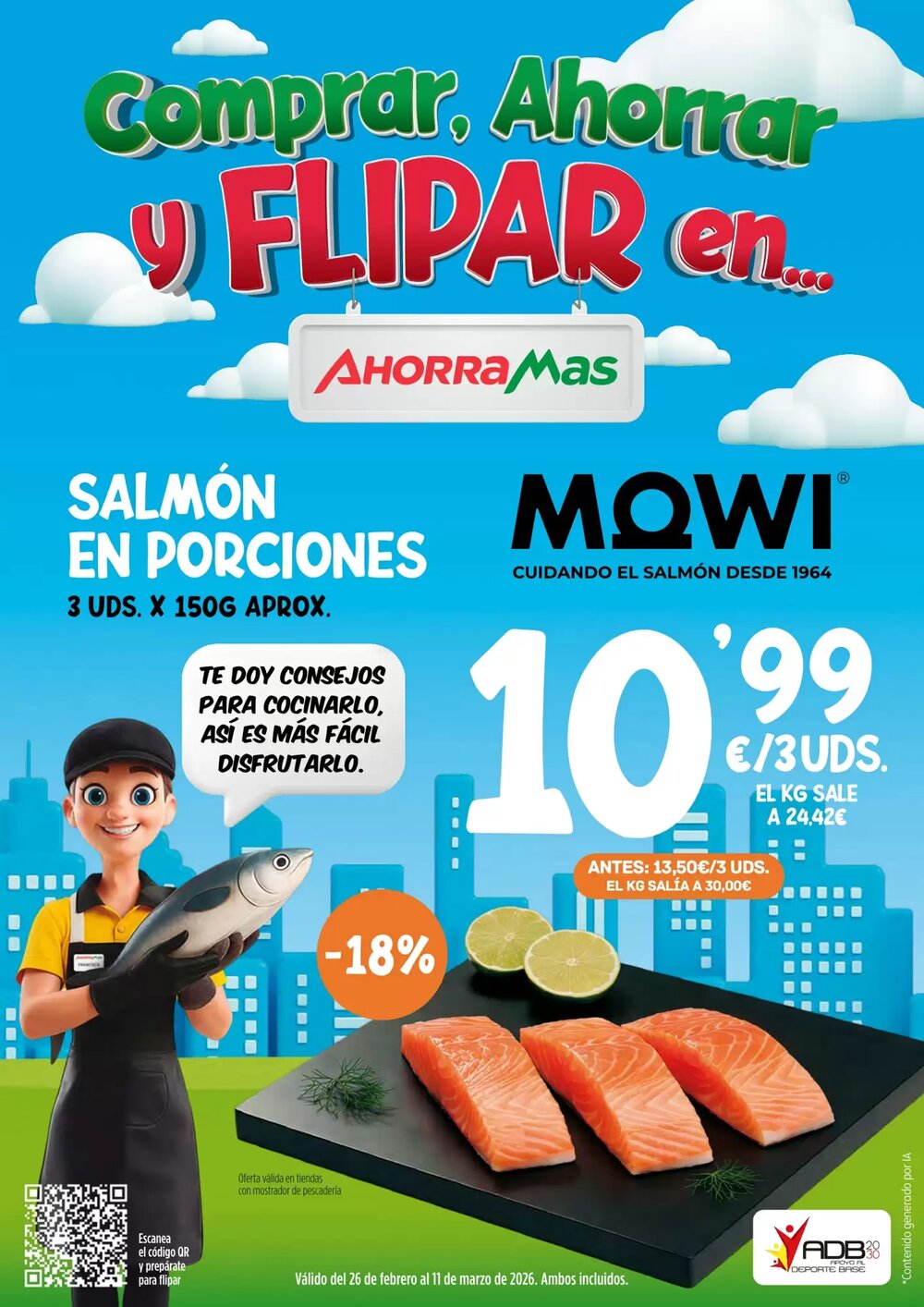 Folleto promocional de AhorraMas válido desde el 26/02/2026 - Página 1.