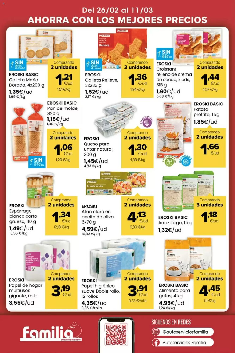 Folleto promocional de Autoservicios Familia válido desde el 26/02/2026 - Página 16.