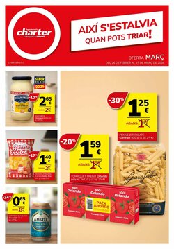 Folleto promocional de Supermercados Charter válido desde el 26/02/2026
