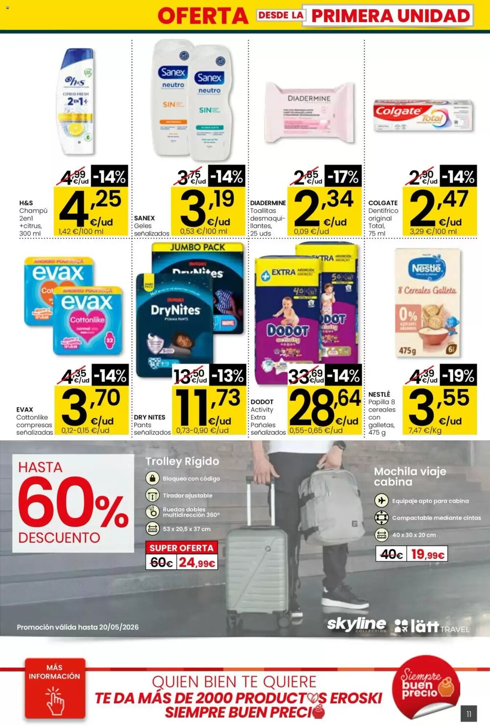 Folleto promocional de Eroski válido desde el 26/02/2026 - Página 11.