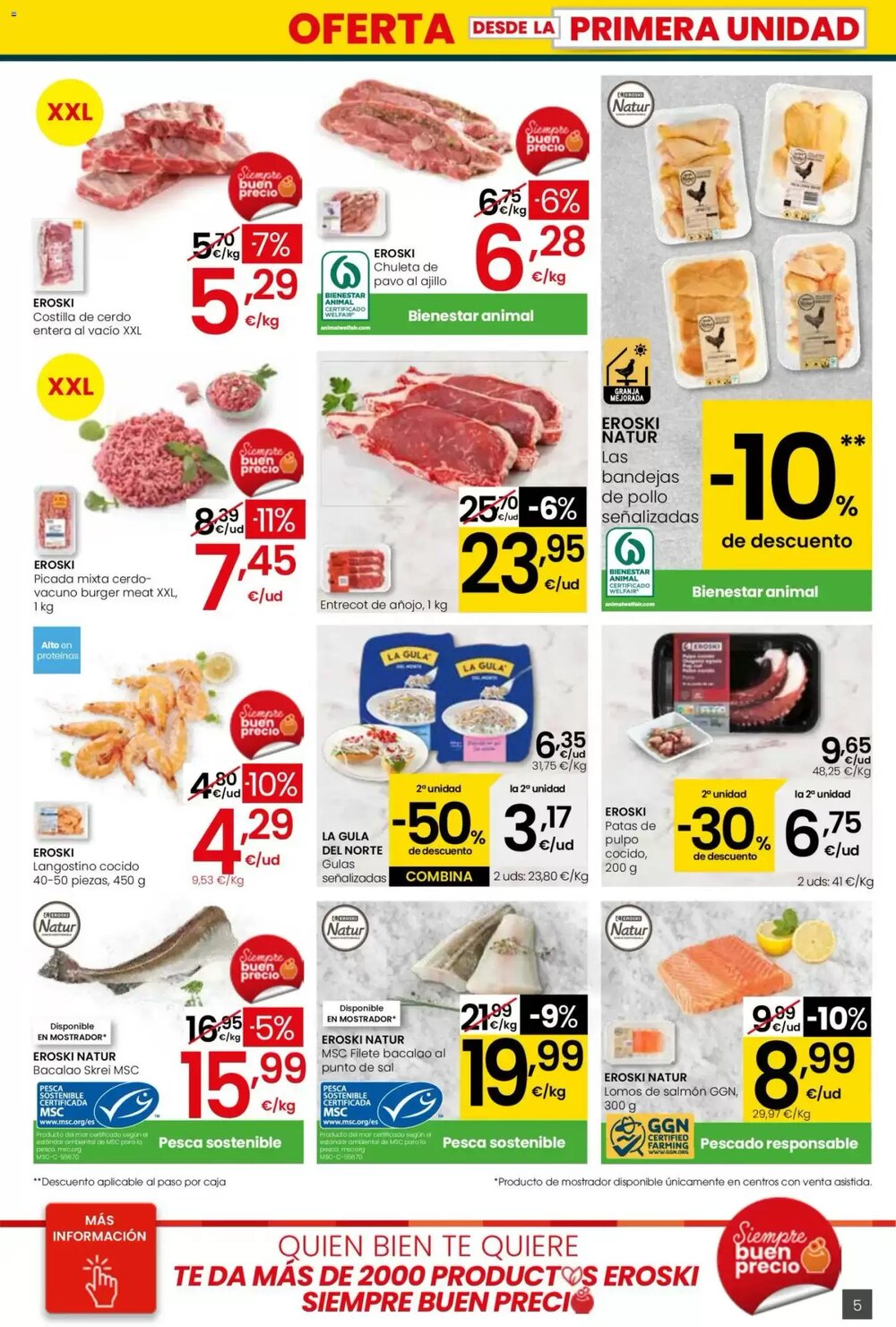 Folleto promocional de Eroski válido desde el 26/02/2026 - Página 5.